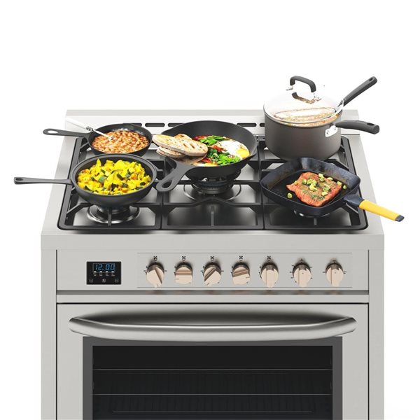 KoolMore 36-in Professional Stainless Steel Gas Range