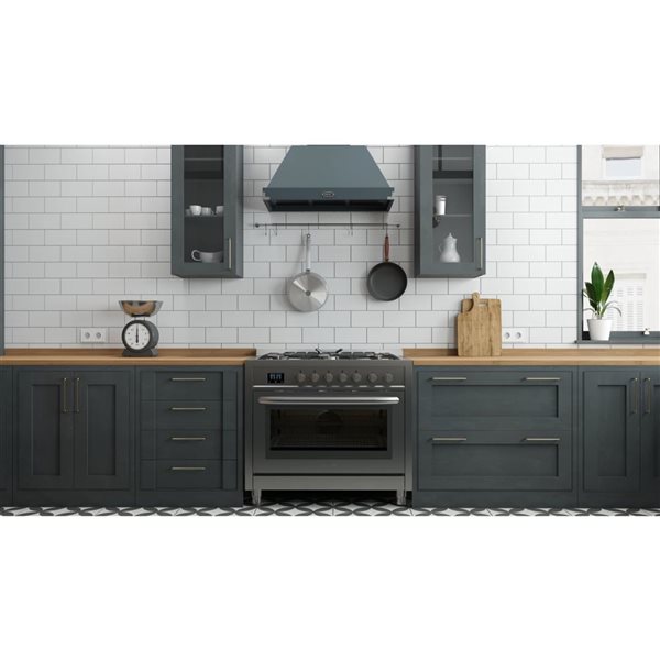 KoolMore 36-in Professional Stainless Steel Gas Range