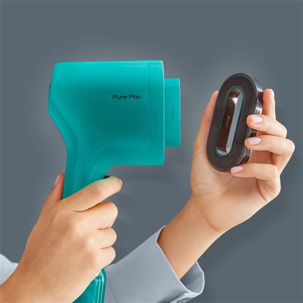 Rowenta Pure Pop Green Handheld Steamer w/ Reversible Steam Pad and Lint Remover