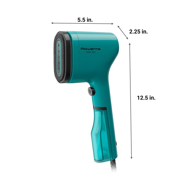 Rowenta Pure Pop Green Handheld Steamer w/ Reversible Steam Pad and Lint Remover