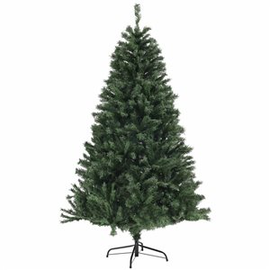 Sapin de Noël HomCom artificiel 6 pi à ouverture automatique, vert