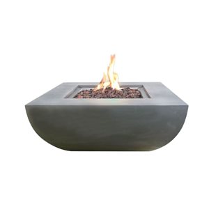 Table-foyer Wesport Modeno gris en béton 50 000 BTU 34 po l. au propane liquide