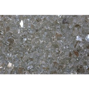 Elementi 1/4-in 25-lb Grey Tempered Fire Glass