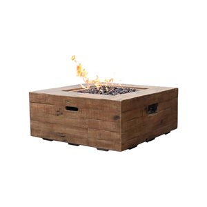 Table-foyer Wilton Modeno rouge en béton 40 000 BTU 34 po l. au propane liquide