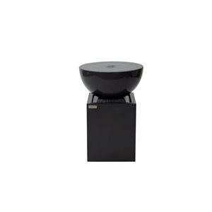 Elementi Sunyata 33-in H Black Concrete Statue Outdoor Water Fountain