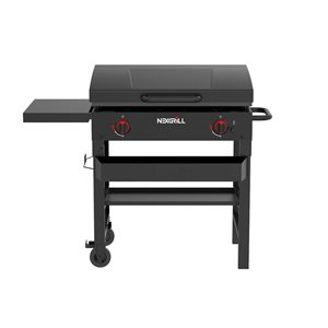 Barbecue au propane Nexgrill Think Patio noir à 2 brûleurs 29 po avec plaque de cuisson et couvercle à charnières