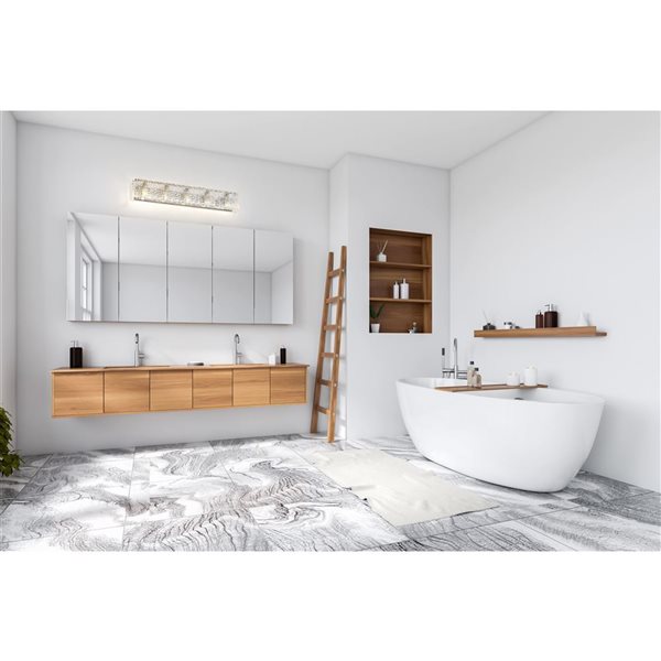 Z-Lite Glacier 5-Light Chrome Modern Vanity Light