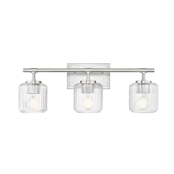 Z-Lite Landon 3-Light Brushed Nickel Modern Vanity Light