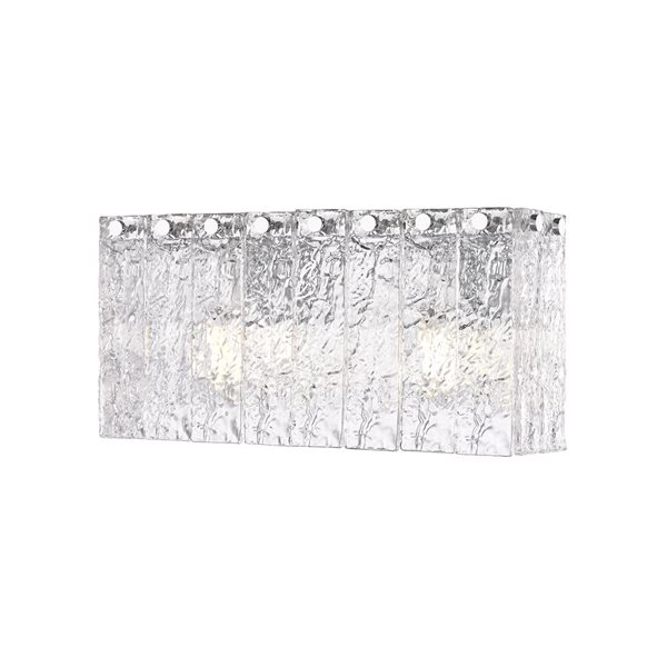 Z-Lite Glacier 2-Light Chrome Modern Vanity Light