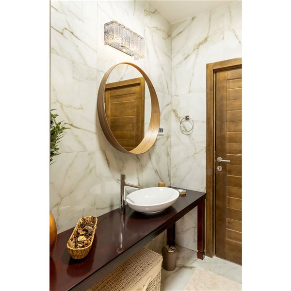 Z-Lite Glacier 2-Light Chrome Modern Vanity Light