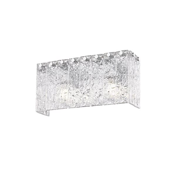 Z-Lite Glacier 2-Light Chrome Modern Vanity Light