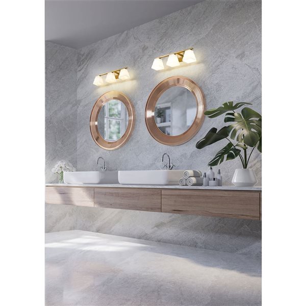 Z-Lite Annalise 3-Light Modern Gold Modern Vanity Light