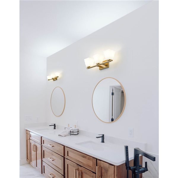 Z-Lite Annalise 3-Light Modern Gold Modern Vanity Light