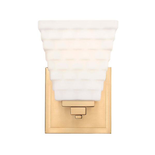 Z-Lite Annalise 5-in W 1-Light Modern Gold Wall Sconce