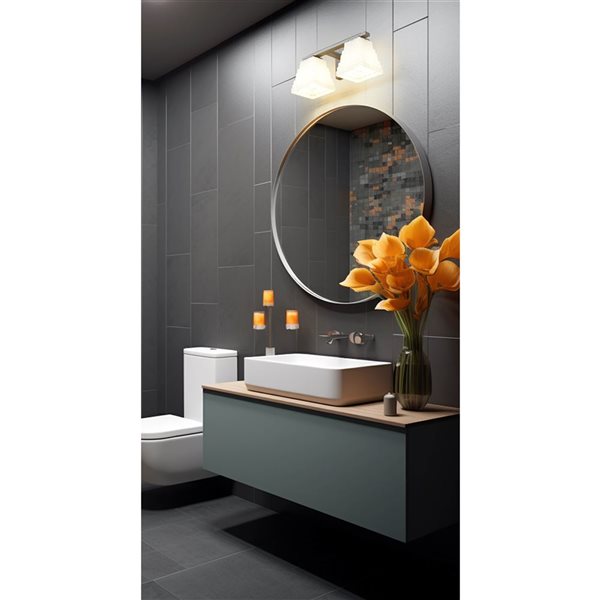 Z-Lite Annalise 2-Light Brushed Nickel Modern Vanity Light