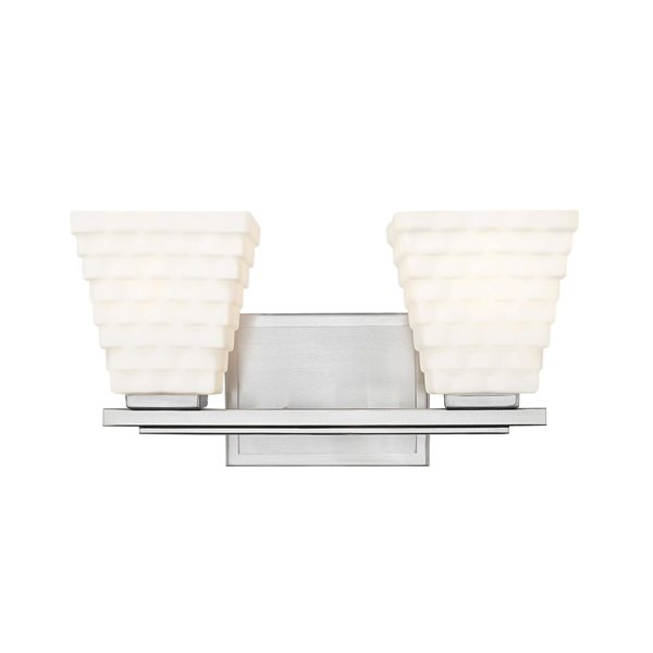 Z-Lite Annalise 2-Light Brushed Nickel Modern Vanity Light