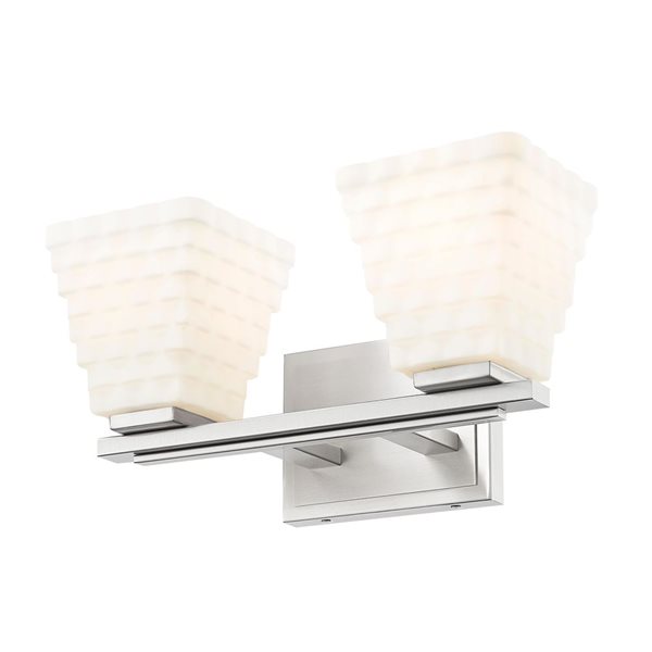 Z-Lite Annalise 2-Light Brushed Nickel Modern Vanity Light