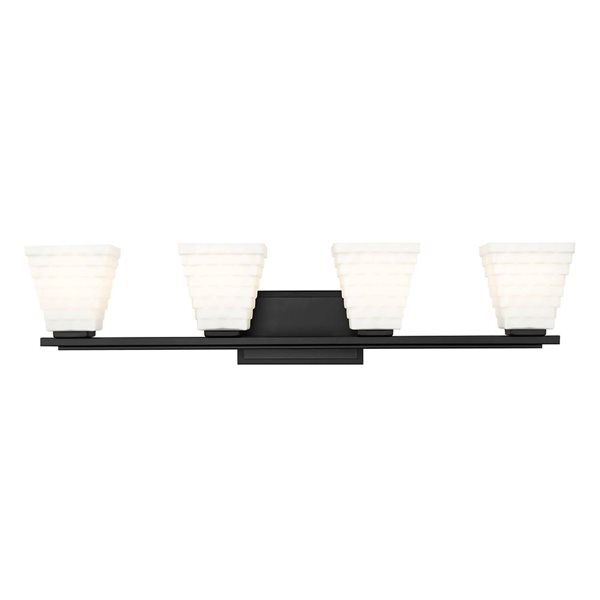 Z-Lite Annalise 4-Light Matte Black Modern Vanity Light