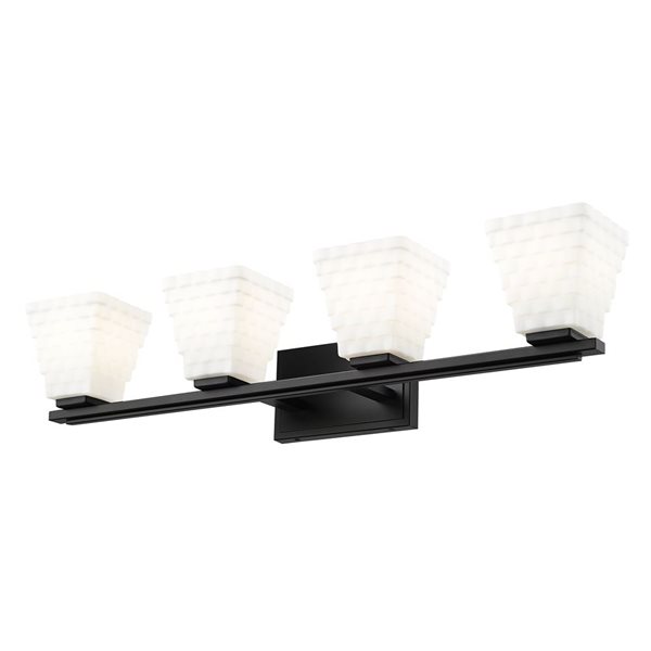 Z-Lite Annalise 4-Light Matte Black Modern Vanity Light