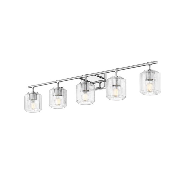 Z-Lite Landon 5-Light Chrome Modern Vanity Light