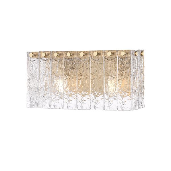 Z-Lite Glacier 2-Light Modern Gold Modern Vanity Light