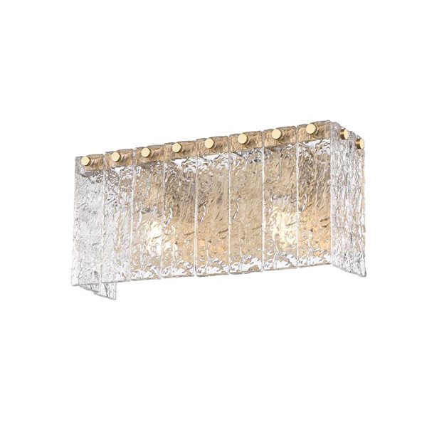 Z-Lite Glacier 2-Light Modern Gold Modern Vanity Light