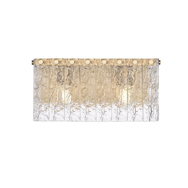 Z-Lite Glacier 2-Light Modern Gold Modern Vanity Light