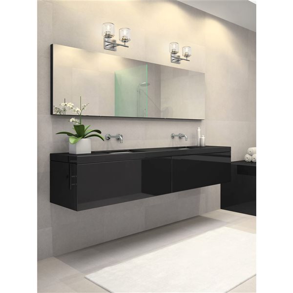 Z-Lite Landon 2-Light Brushed Nickel Modern Vanity Light