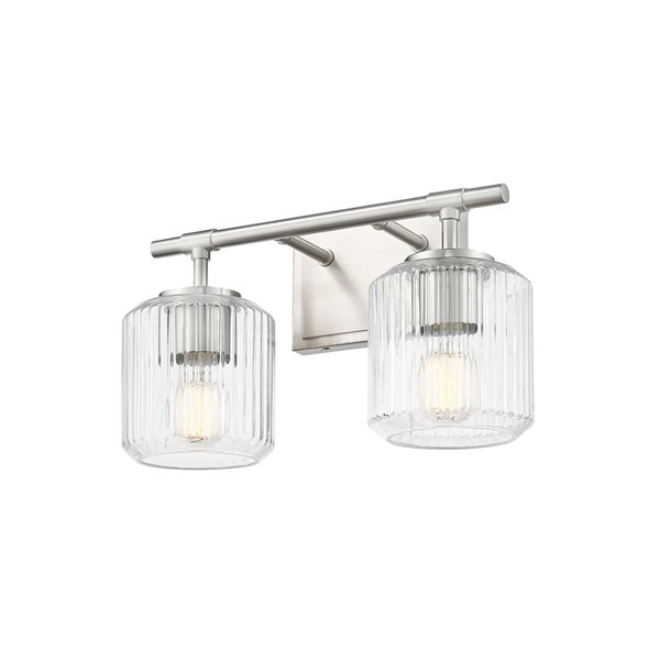 Z-Lite Landon 2-Light Brushed Nickel Modern Vanity Light
