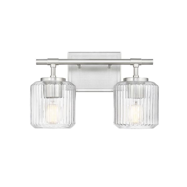 Z-Lite Landon 2-Light Brushed Nickel Modern Vanity Light