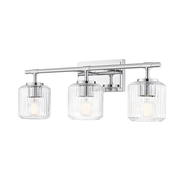 Z-Lite Landon 3-Light Chrome Modern Vanity Light