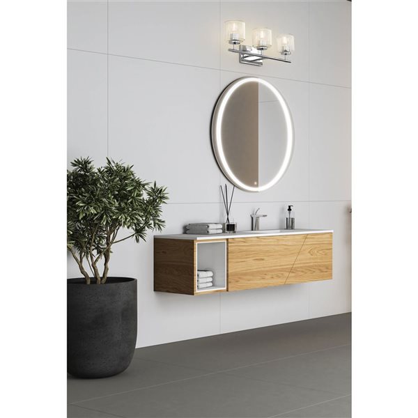 Z-Lite Landon 3-Light Chrome Modern Vanity Light