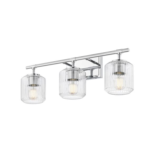 Z-Lite Landon 3-Light Chrome Modern Vanity Light