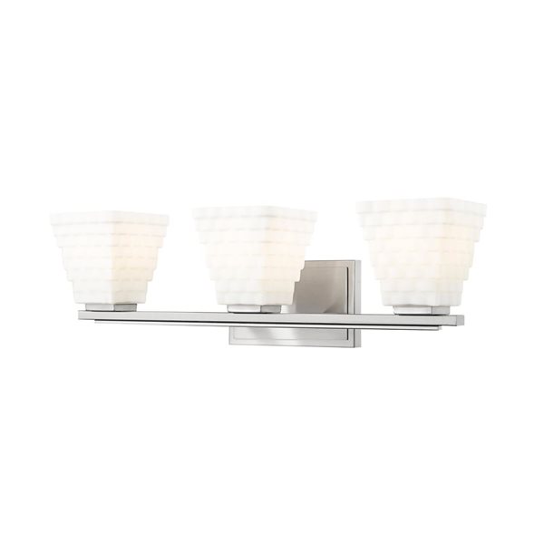 Z-Lite Annalise 3-Light Brushed Nickel Modern Vanity Light
