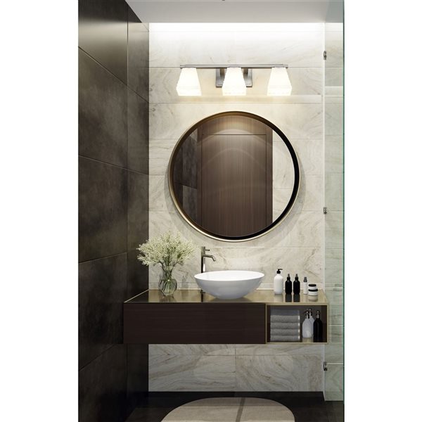 Z-Lite Annalise 3-Light Brushed Nickel Modern Vanity Light