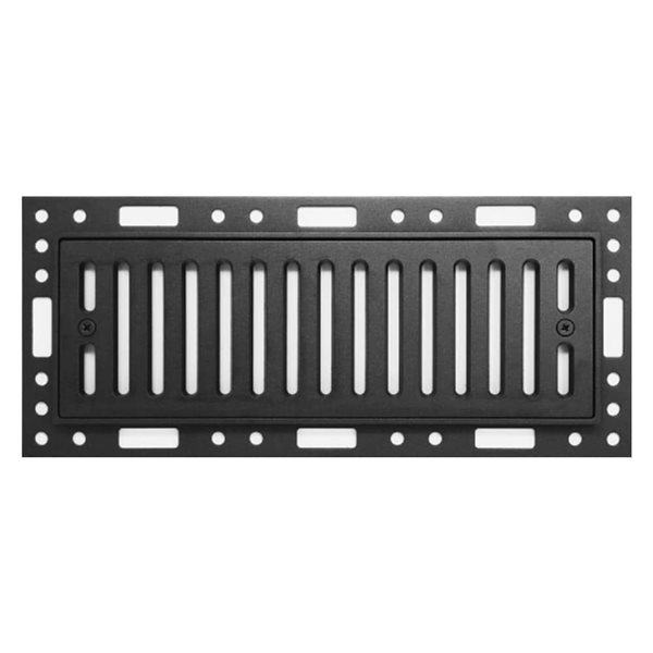 Best Access Doors 4-in x 10-in Flush Mount Floor Vent with Linear Slots - Black