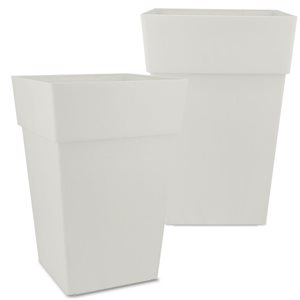 Grapevine Ollie 2-Pack GRS Recycled Plastic Decorative Planter - Cream