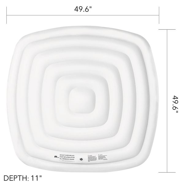 MSpa Inflatable Cover for 4P Square Spa