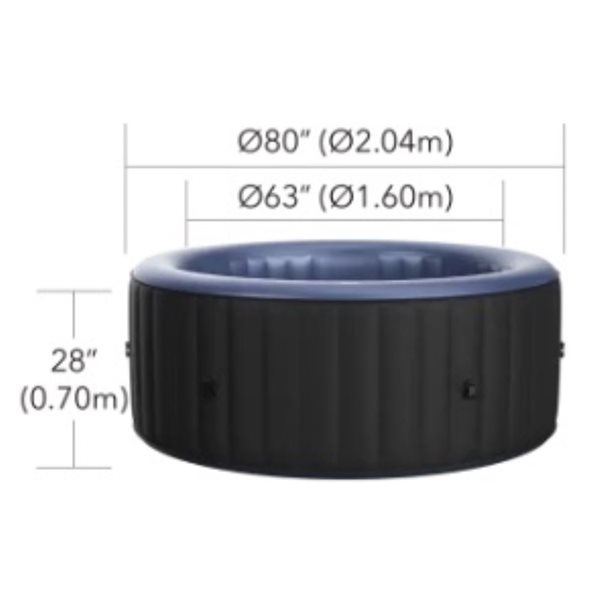 MSpa Bergen 6P Comfort Series Round Bubble Spa