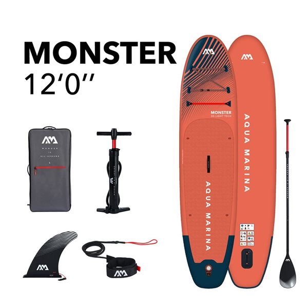 Planche à pagaie gonflable Monster 12 pi de Aqua Marine