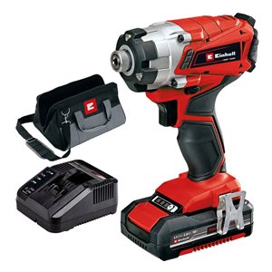 Clé à chocs sans fil 1/4 po Einhell 18 V TE-CI 18/1 Li Kit SB avec batterie et chargeur