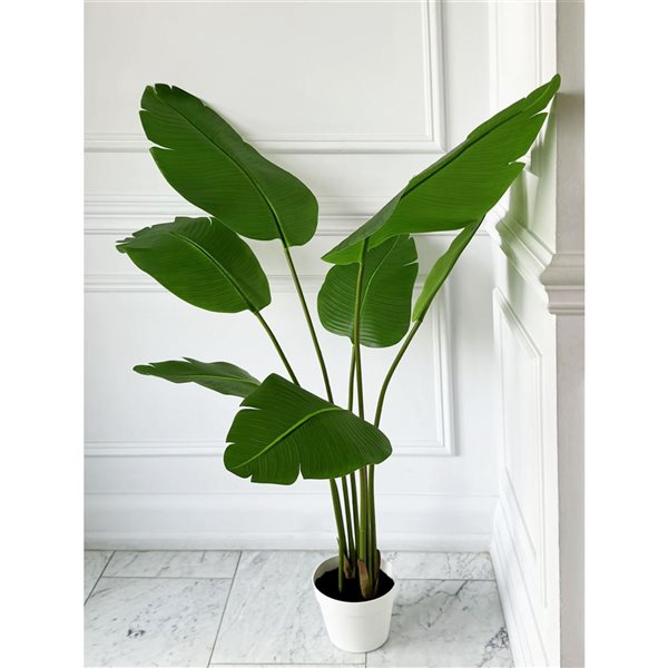 Algreen Artificial Paradise Palm 55-in w/ Plastic Planter
