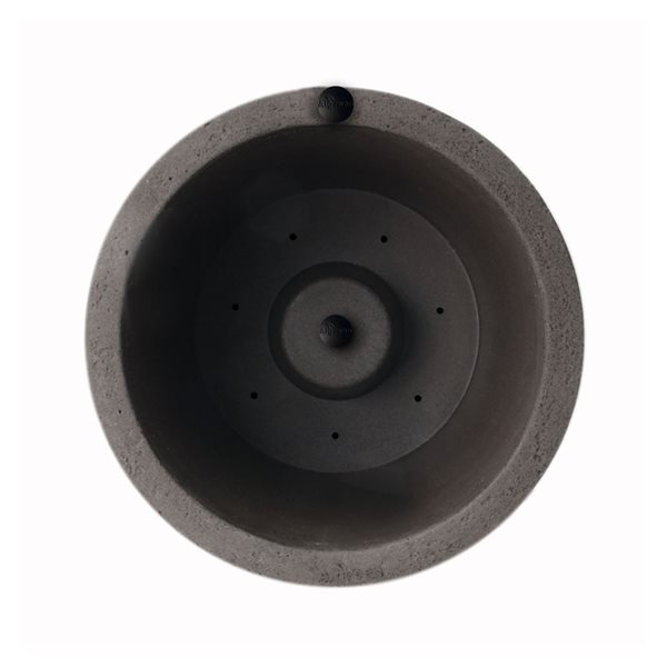 Algreen Brownstone Tall Crete Planter 25-in
