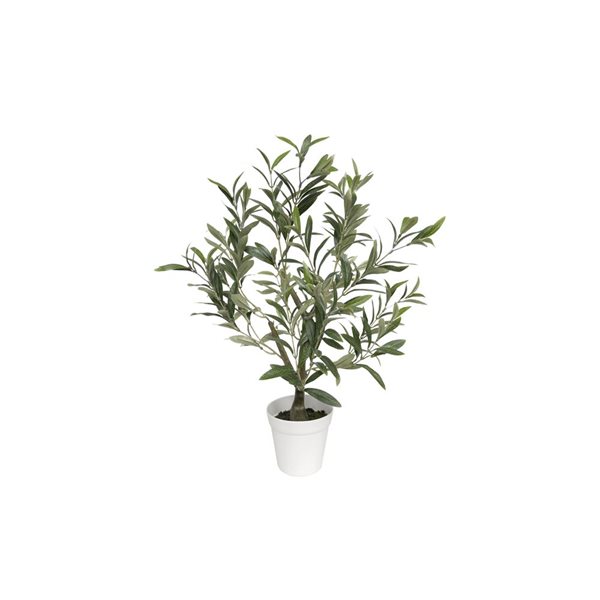 Algreen Artificial Table Top Olive Tree 26-in w/ Plastic Planter
