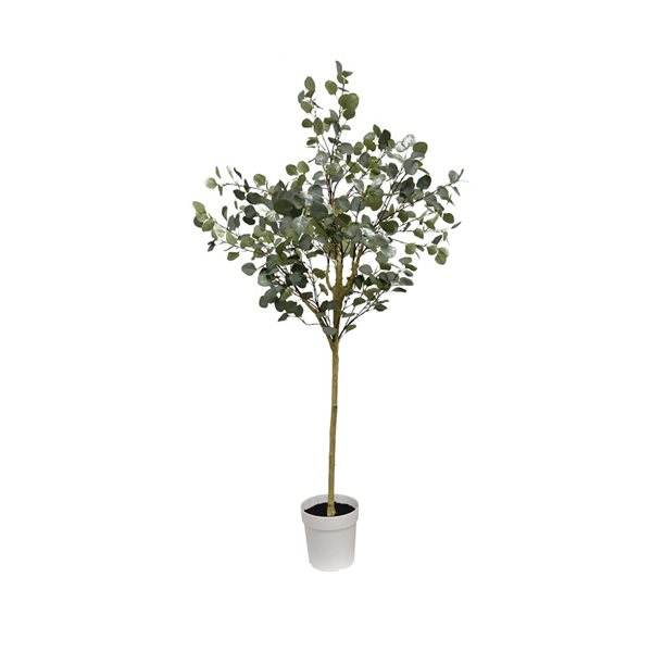 Algreen Artificial Eucalyptus Tree 71-in w/ Plastic Planter
