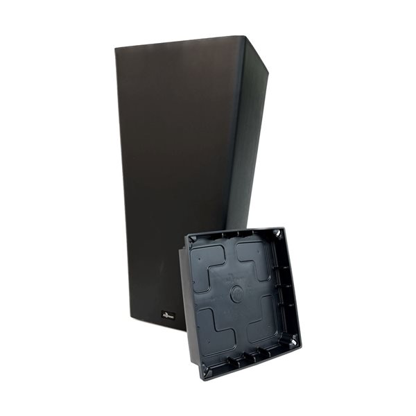 Algreen Aventis Black Square Planter w/ Shelf Insert 28-in