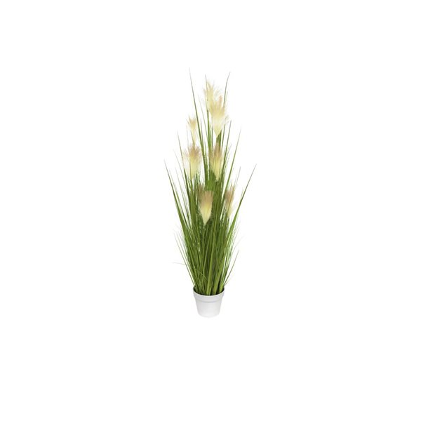 ALGREEN PRODUCTS Algreen Artificial Reed Grass 48-in w/ Plastic Planter ...