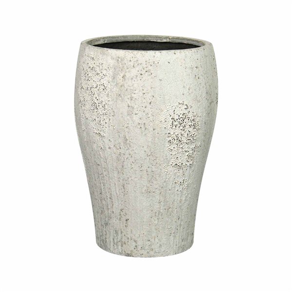 LH Home Large Antique White Uxmal Pot