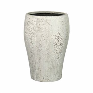 LH Home Large Antique White Uxmal Pot