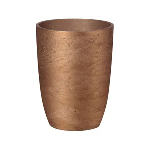 LH Home Medium Metallic Bronze Mineral Tapered Vase